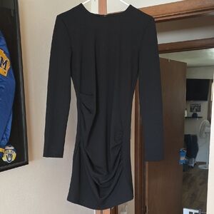 Zara Black Long Sleeve Dress